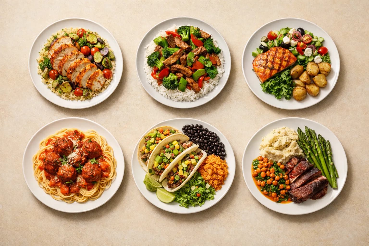 Your weekly meal plan